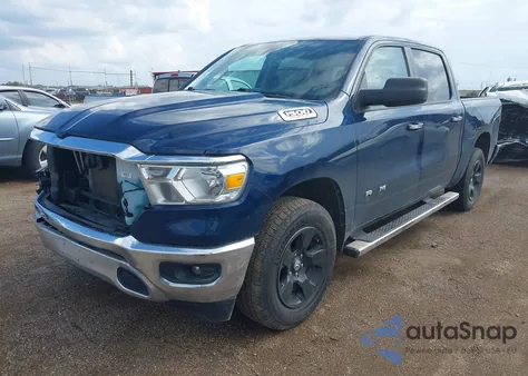 2020 Ram 1500 Big Horn 4X4 5'7 Box z USA, uszkodzony, nr VIN 1C6SRFFT1LN419816